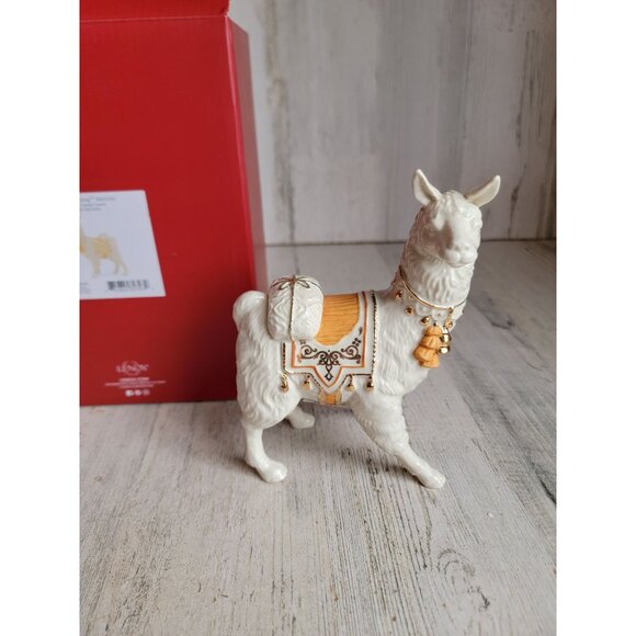 Lenox NEW llama nativity first blessing animal Xmas figure - Picture 1 of 7
